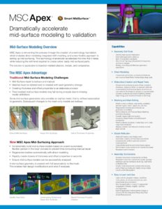 thumbnail of MSC Apex Mid-Surfacing Solution Brief